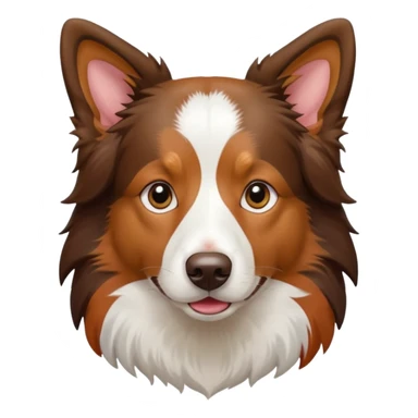 Colorful Border collie Dog, Border collie Portrait, Dog Sticker Clip art sticker