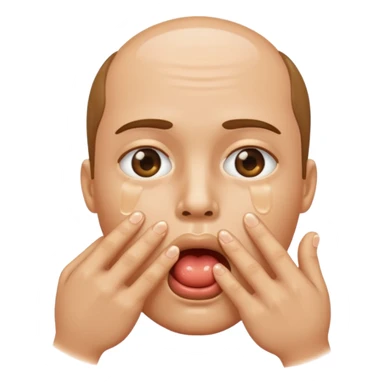 fingers inside mouth saliva sticker