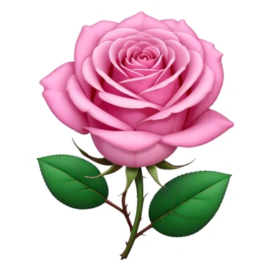 Pink rose sticker