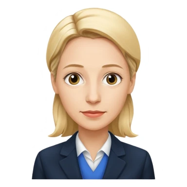 German politician Alice Weidel in a super realistic style sticker