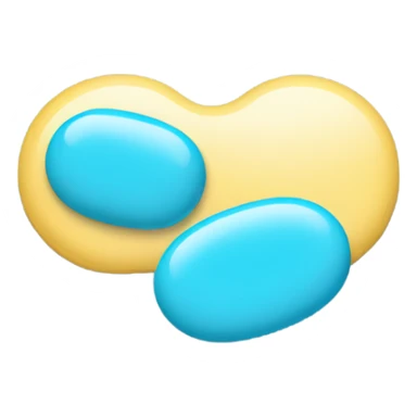 light blue pill sticker