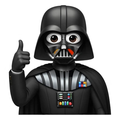 Darth Vader thumb up emoji   sticker