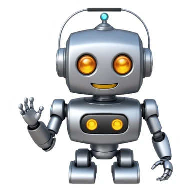 Classdojos mojo mascot as a robot looking happy  sticker