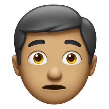A confused emoji sticker