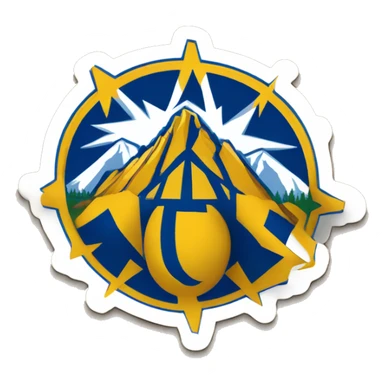 Denver nuggets logo sticker