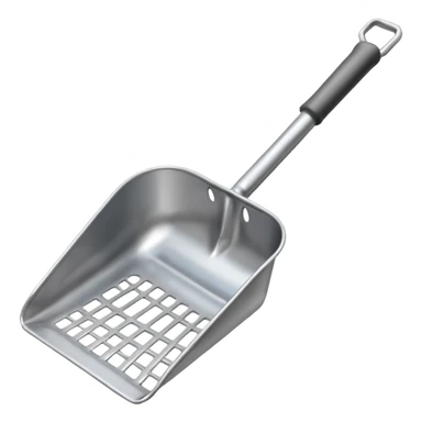 Metal, cat, litter scoop, short handle sticker