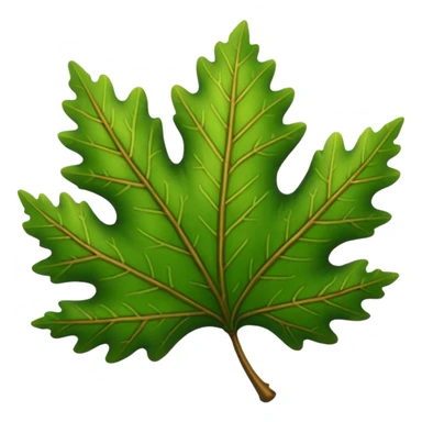 oak leaf sticker