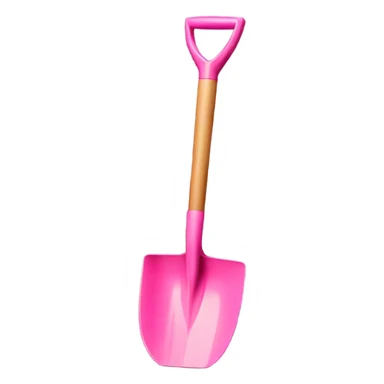 Small Pink garden shovel sticker