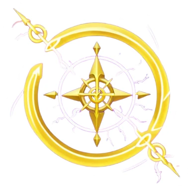 Wiz 101 casting sigil purple and yellow inspired storm magic  sticker
