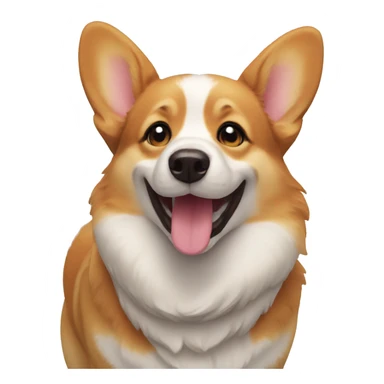 happy corgi sticker