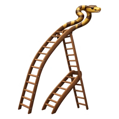 snake on a ladder sticker