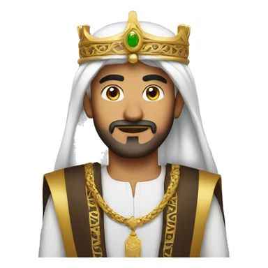 man Arab king  sticker