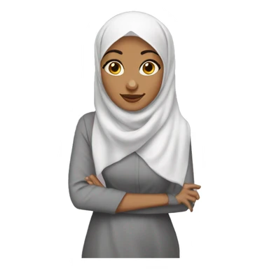 Y2k hijabi girl sticker