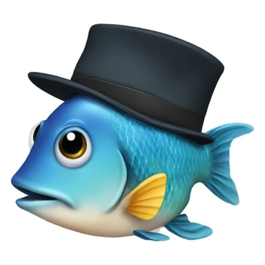 Hat with a fish logo on it saying tqm  sticker
