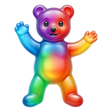 ghost legs gummy bear sticker