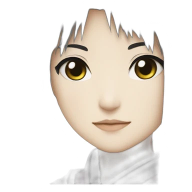 Hotaru Tomoe black hair and eyes sticker