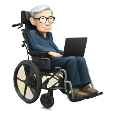 Stephen hawking on an island with other people sticker