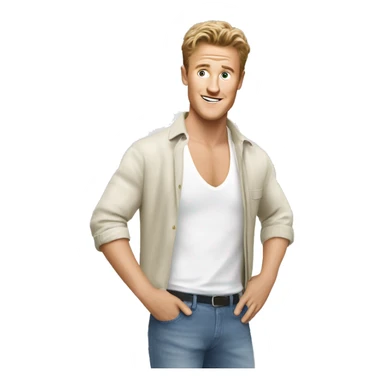 josh Dylan in mamma mia sticker