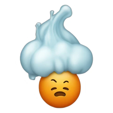 farting orange sticker