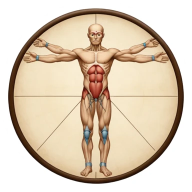 Vitruvian Man sticker