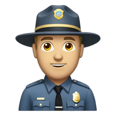 Washington state trooper white man sticker