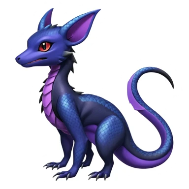 Shiny Salandit-Umbreon-Noivern-Noibat-Hybrid (Full body) sticker