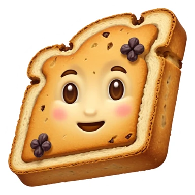 raisin rusk without a face  sticker