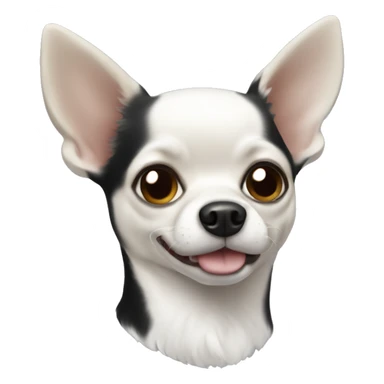 Black and white Chihuahua dog  sticker