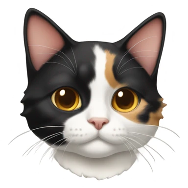 Calico cat with tuxedo cat  sticker