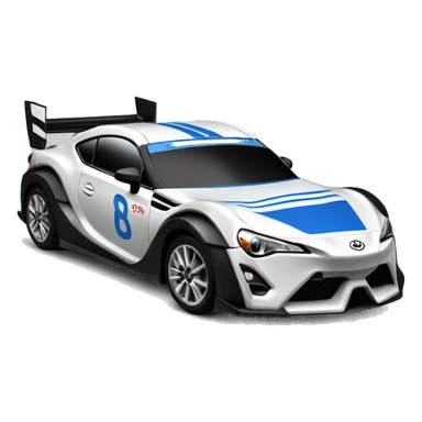 Radio Controlled Captain Rex themed 2013 Toyota 86 shaped like a Formula One race car with exposed turbine wheels  sticker