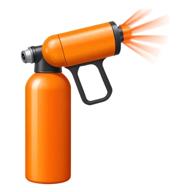 pepper spray canister emitting spray sticker