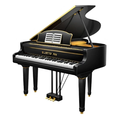 electric piano sticker