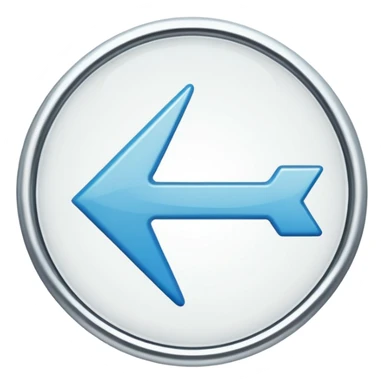 white round arrow sticker