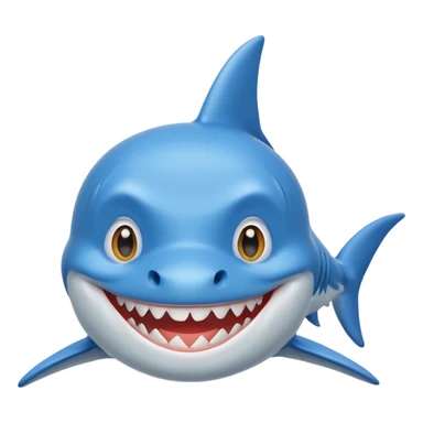 Shark friends with hair sticker