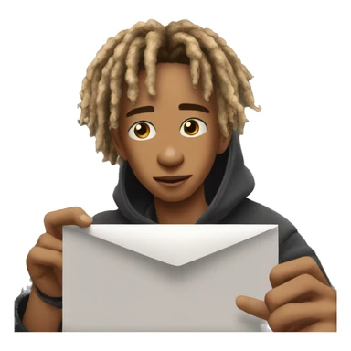 jaden smith handling some courrier to contact sticker
