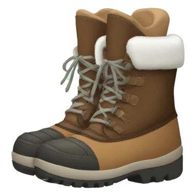a pair of winter boots sticker