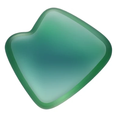 green and teal sea glass with smooth but sharp edges sticker