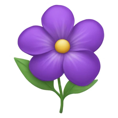 A purple flower sticker