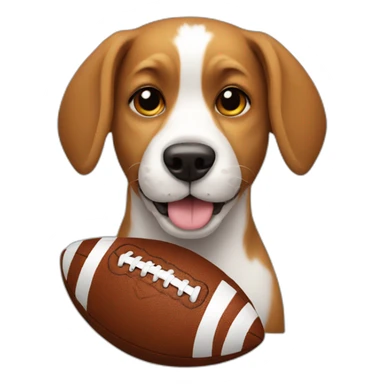 Dog with a Football sticker