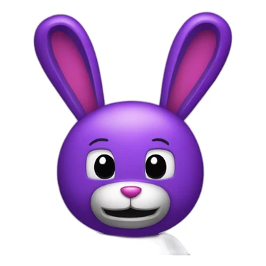 Five night at freddys purple bunnie sticker