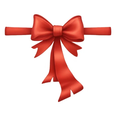 Red Christmas bow sticker