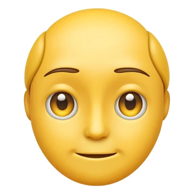 Emoji face looking both ways sticker