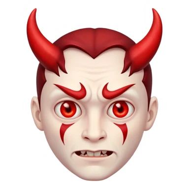 Militar con cara de diablo sticker