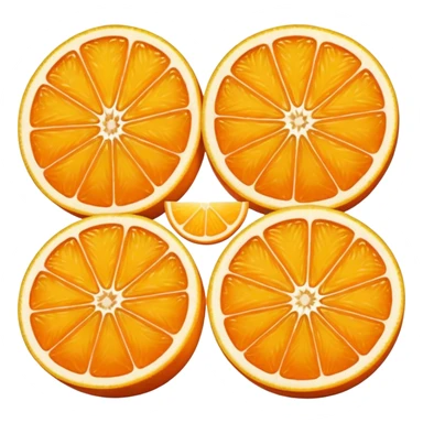 orange cut sticker