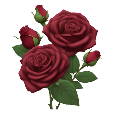 Wine red rose bouquet ￼ sticker