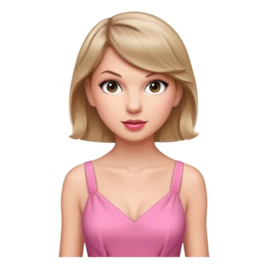 Taylor swift pink dress sticker