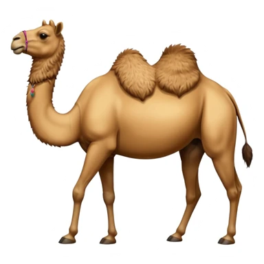 High resolution camels without fur sticker
