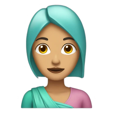 mujer con sobrepeso sticker