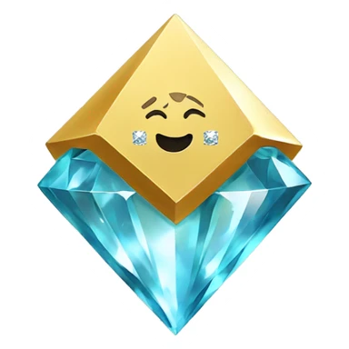 Diamond with a sign Go Diamond Club sticker