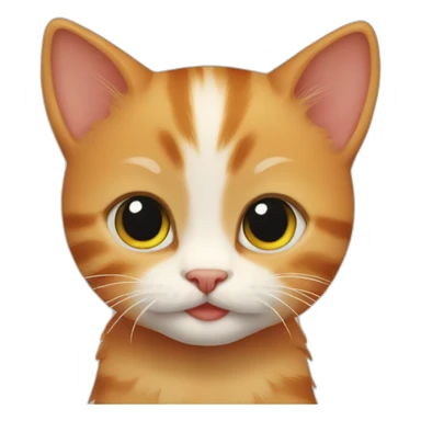 baby ginger cat sticker